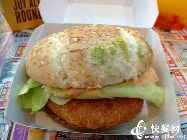 麦当劳在台湾售发霉汉堡