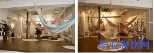 日本吊床餐厅火爆惊人